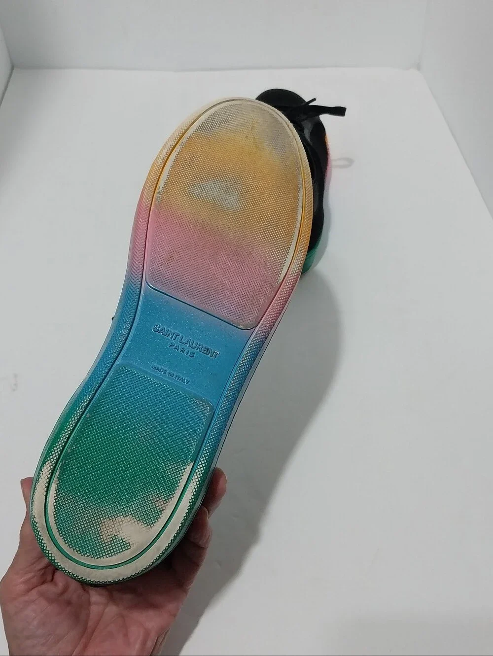 Saint Laurent SL-01 Rainbow Sneakers, Size 39.5